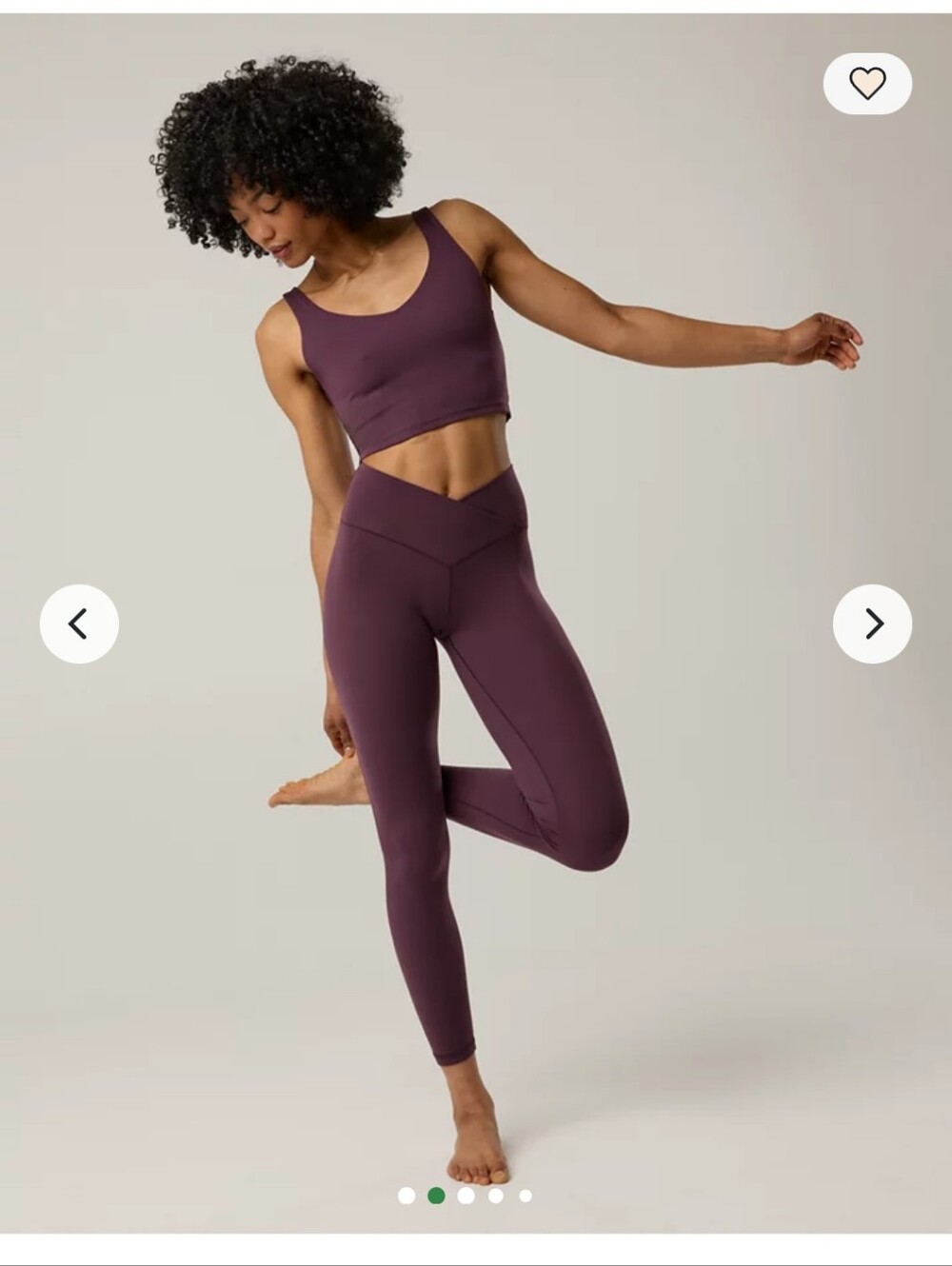 Offline Aerie Real Me 7/8 Crossover Leggings High Rise Small Cool Berry G081
